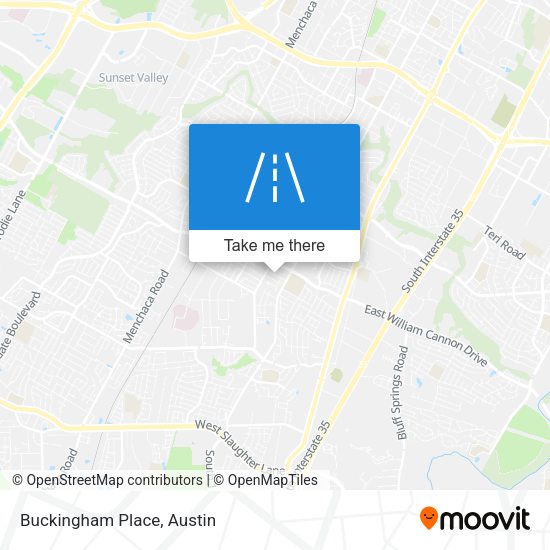 Mapa de Buckingham Place