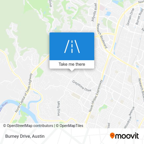 Burney Drive map