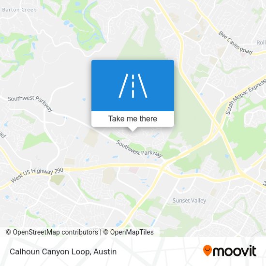 Mapa de Calhoun Canyon Loop