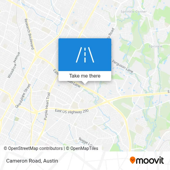 Cameron Road map