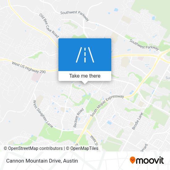 Cannon Mountain Drive map