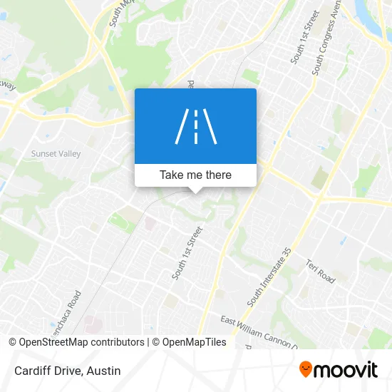Cardiff Drive map