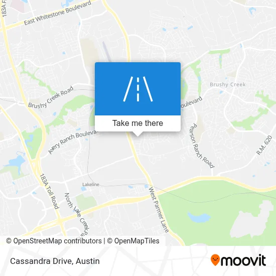 Cassandra Drive map