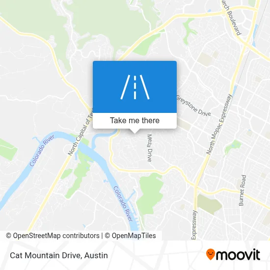 Cat Mountain Drive map