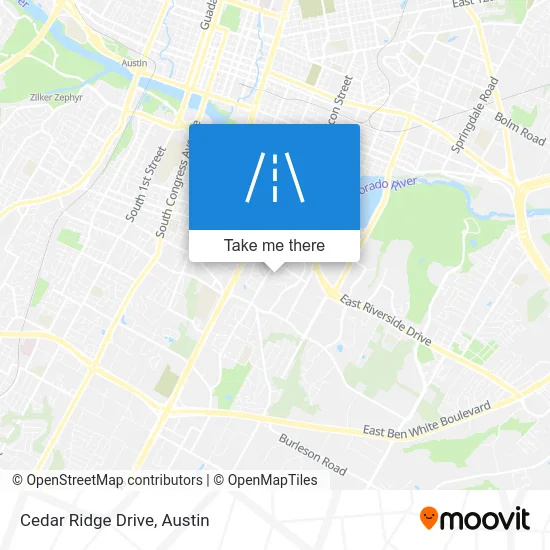 Cedar Ridge Drive map