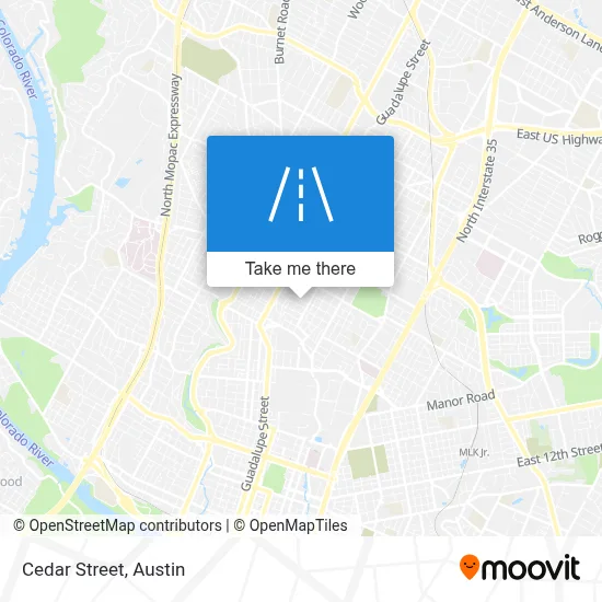 Cedar Street map