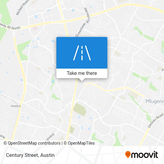 Mapa de Century Street