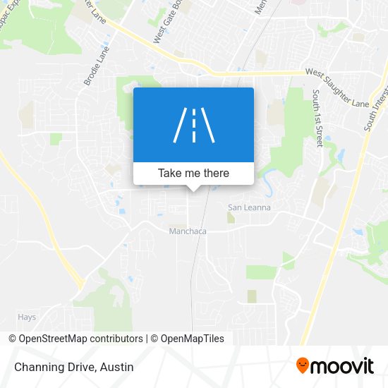 Channing Drive map