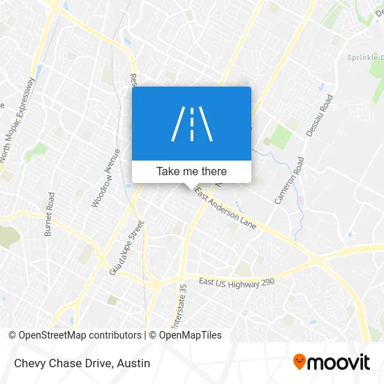 Chevy Chase Drive map