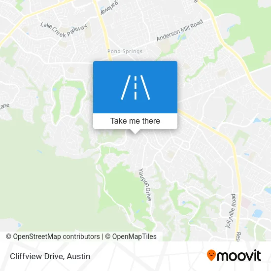 Cliffview Drive map