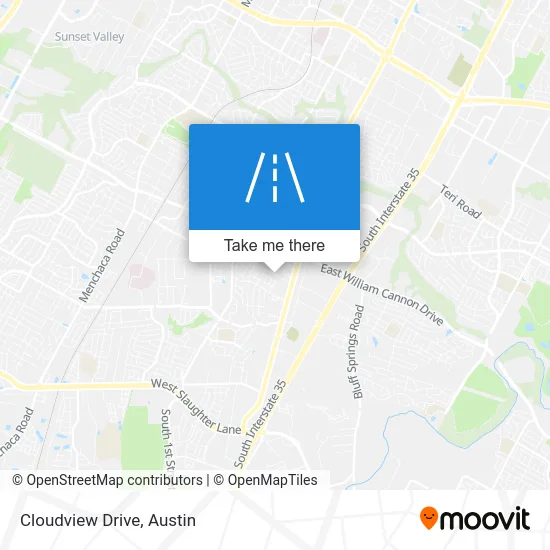 Cloudview Drive map