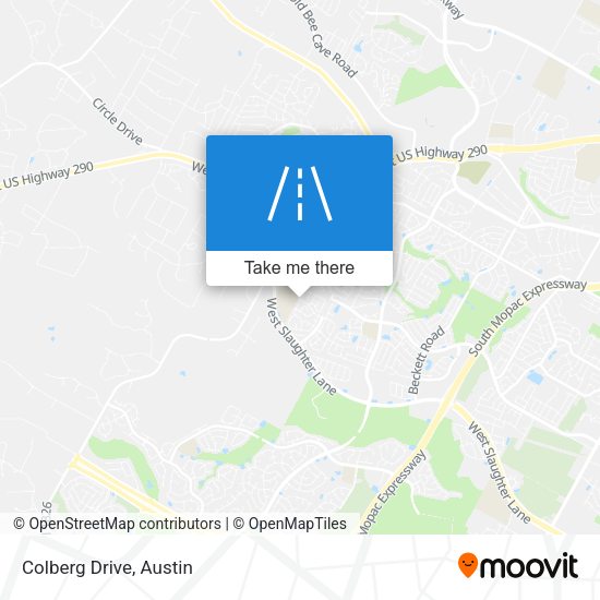 Colberg Drive map