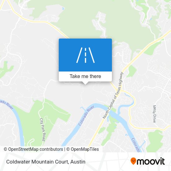 Mapa de Coldwater Mountain Court
