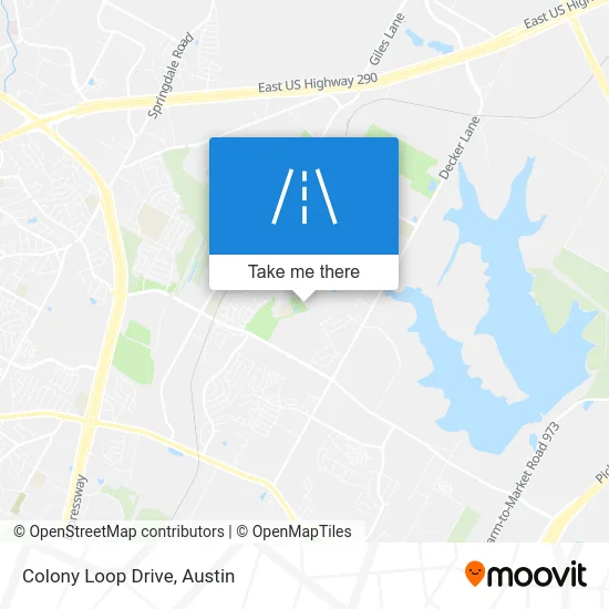 Colony Loop Drive map