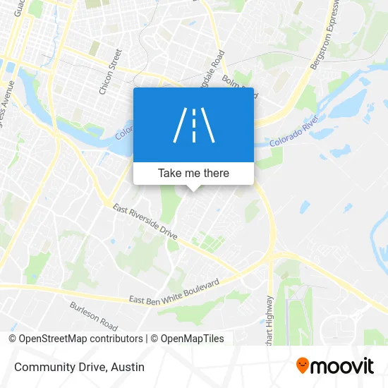Community Drive map