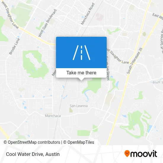 Cool Water Drive map