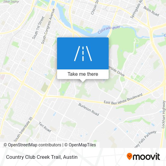 Country Club Creek Trail map