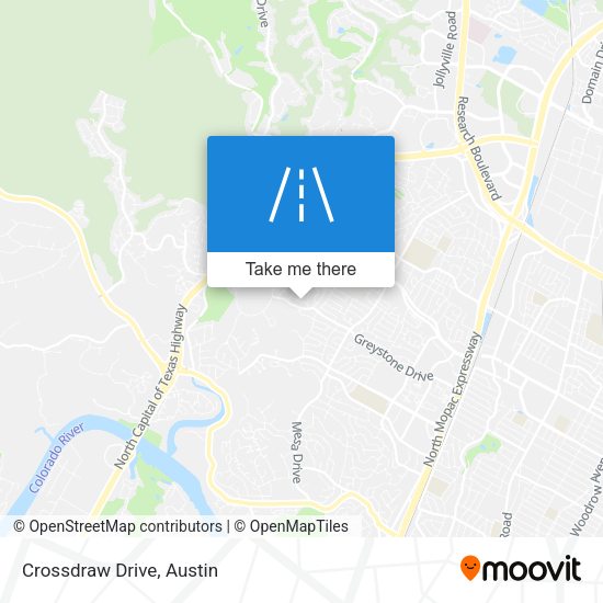 Mapa de Crossdraw Drive