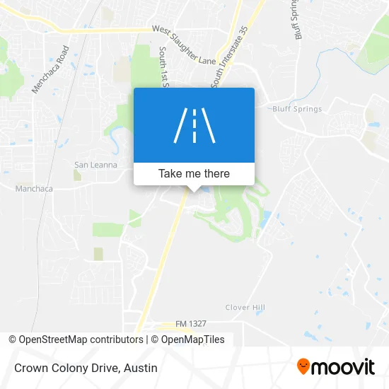 Crown Colony Drive map