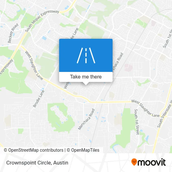 Crownspoint Circle map