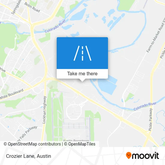 Crozier Lane map