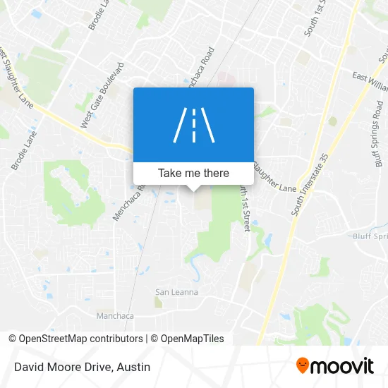 David Moore Drive map