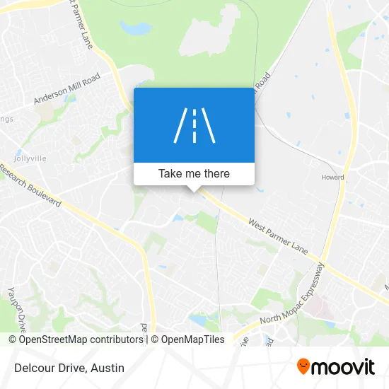 Delcour Drive map