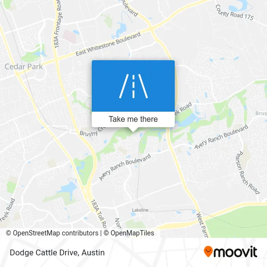Dodge Cattle Drive map