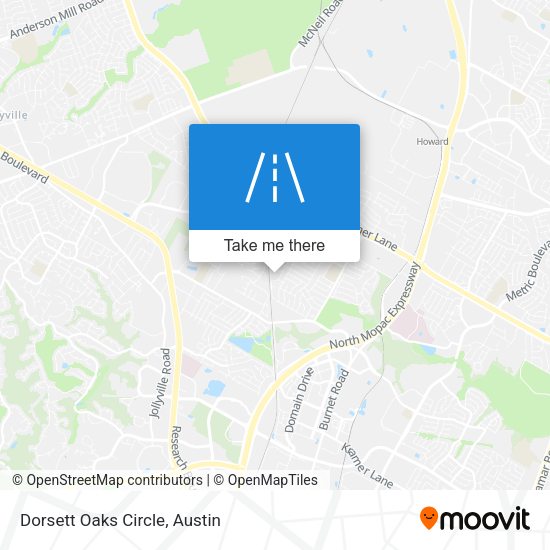 Mapa de Dorsett Oaks Circle