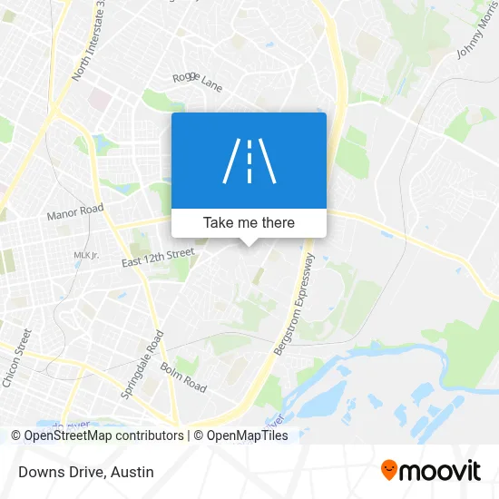 Downs Drive map
