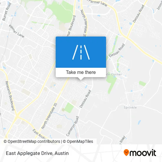 East Applegate Drive map