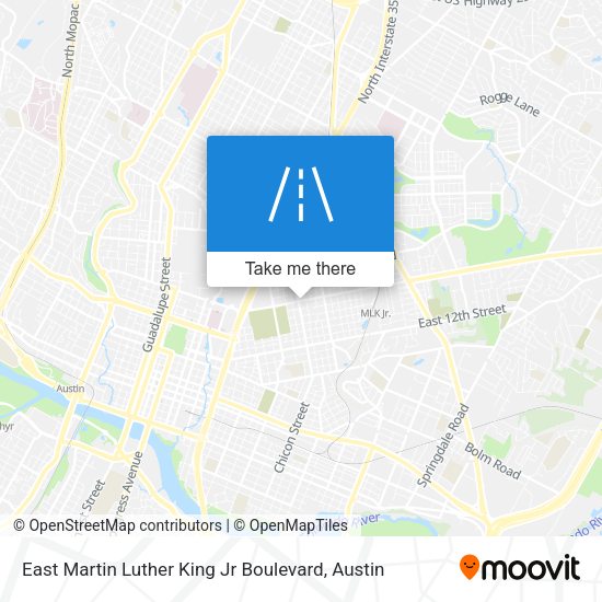 Mapa de East Martin Luther King Jr Boulevard