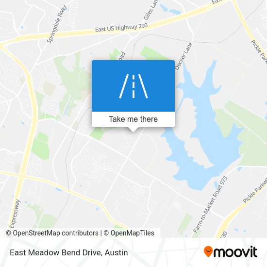 East Meadow Bend Drive map
