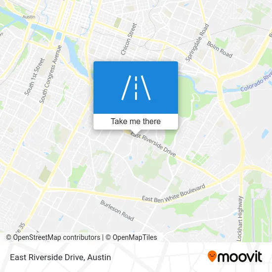 East Riverside Drive map
