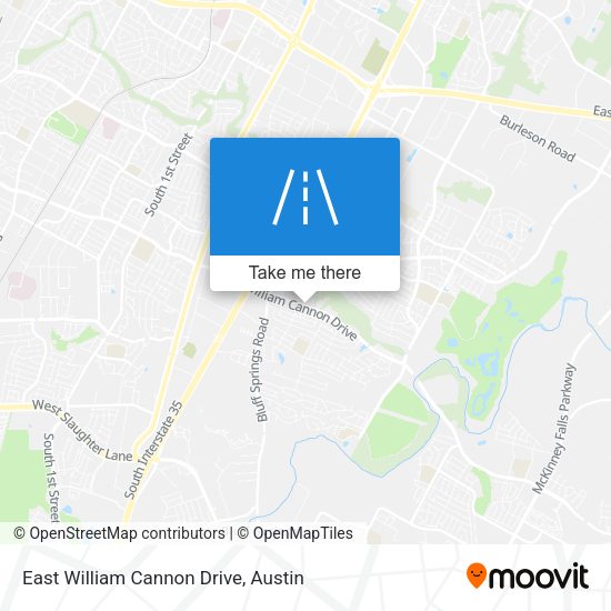 East William Cannon Drive map