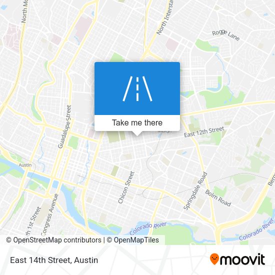 Mapa de East 14th Street