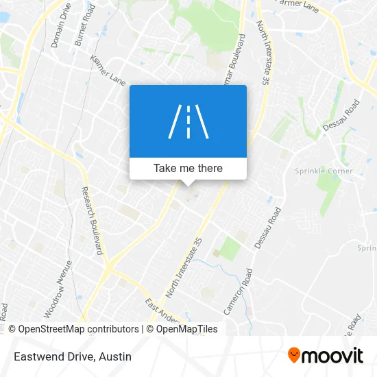 Eastwend Drive map