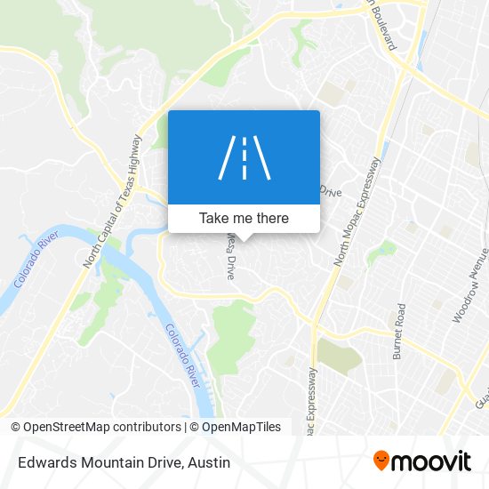 Mapa de Edwards Mountain Drive