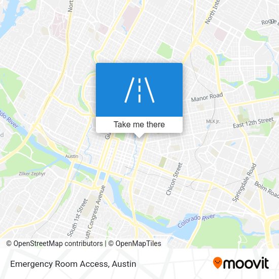 Emergency Room Access map