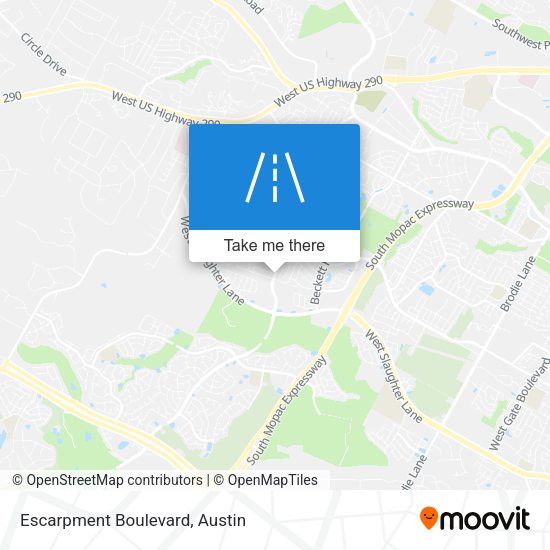Escarpment Boulevard map