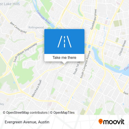 Mapa de Evergreen Avenue