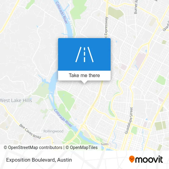 Exposition Boulevard map