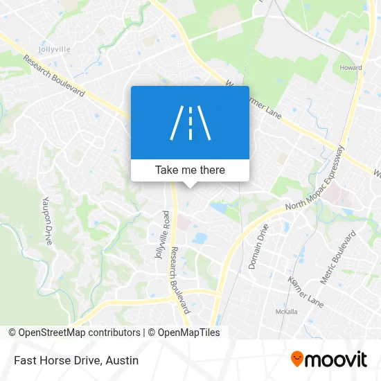 Fast Horse Drive map
