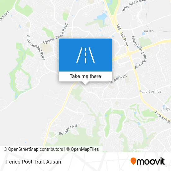 Fence Post Trail map