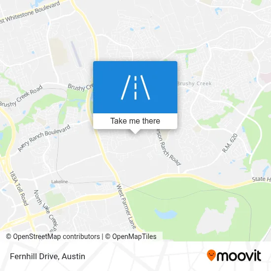 Fernhill Drive map