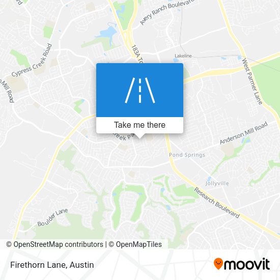Mapa de Firethorn Lane