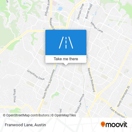 Franwood Lane map