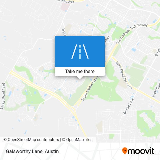 Mapa de Galsworthy Lane