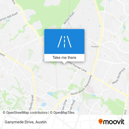Ganymede Drive map