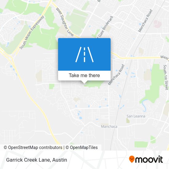Mapa de Garrick Creek Lane